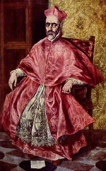 El Greco Portrat des Kardinalinquisitors Don Fernando Nino de Guevara oil painting image